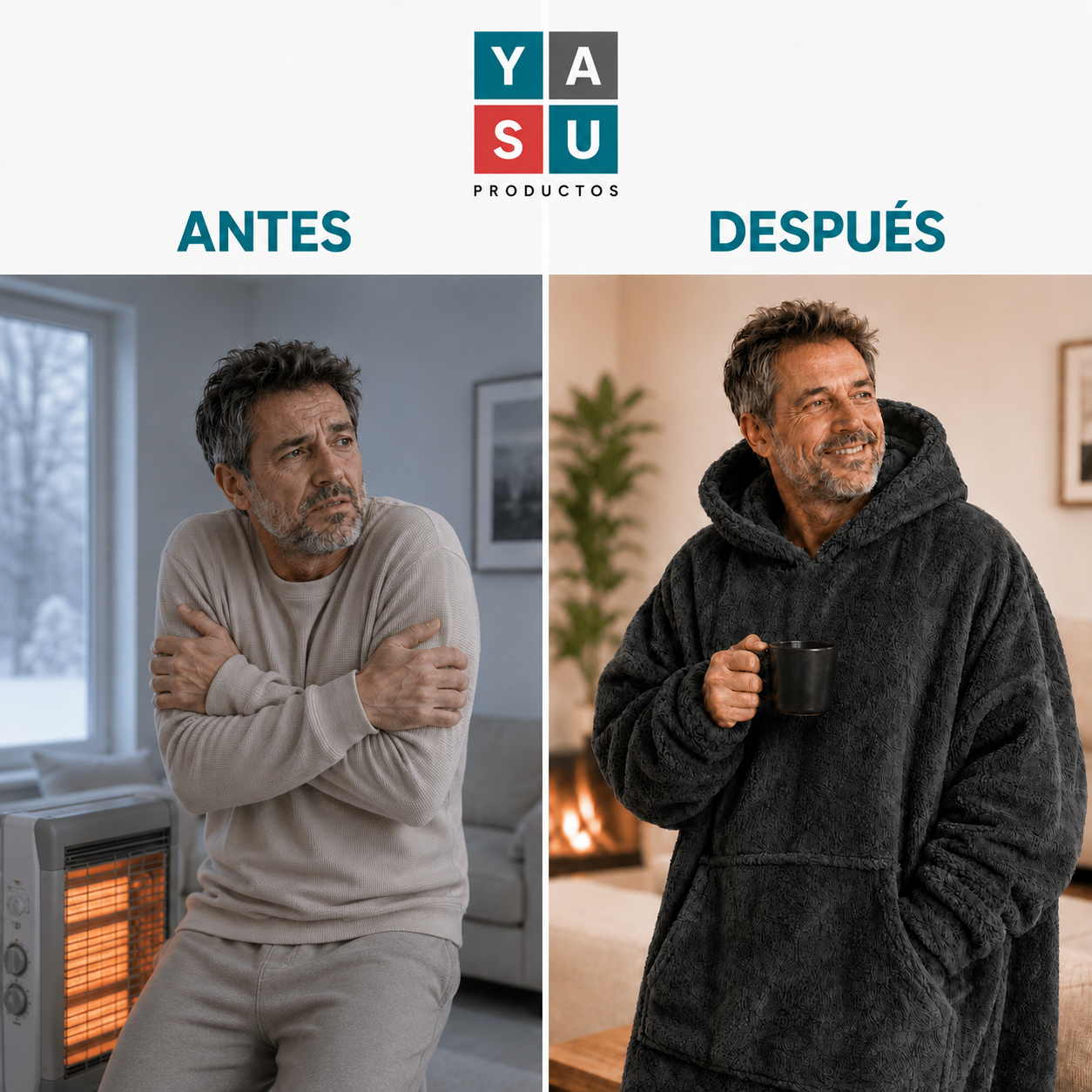 Antes y despues buzo